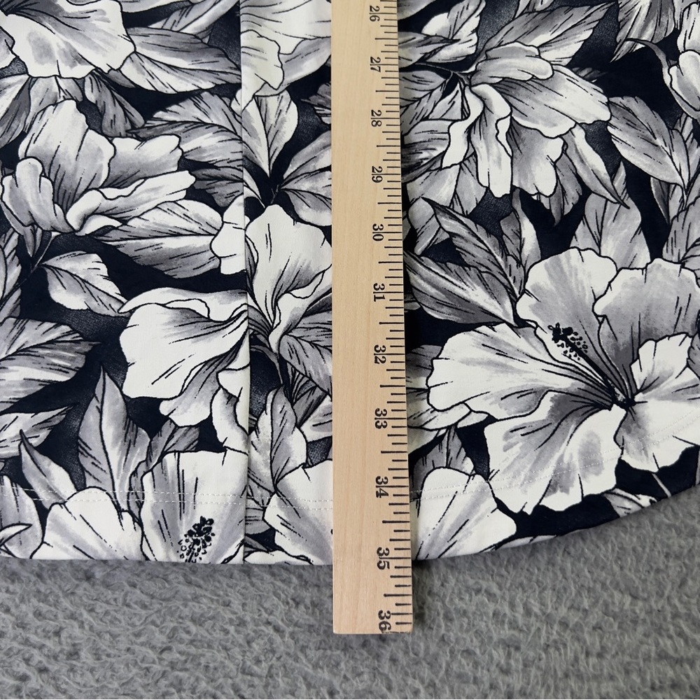 Tommy Bahama Aubrey Lani Kai Bay Dress Womens Small Black White Floral Beach - Picture 7 of 9